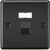 Knightsbridge UTP CAT5e RJ45 Network Outlet - Matt Black