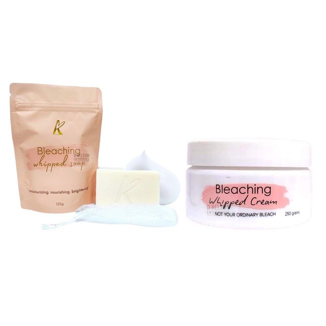 K-Beaute K-Beautè Bleaching Whipped Cream & Soap Combo, For Face & Body