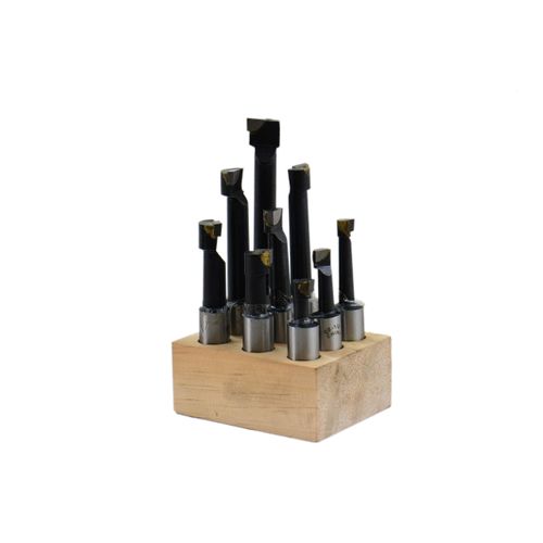 Shars 1/2" C-2 Carbide Tipped Boring Bar Set 9 PC for Alloy Steel & Steel New 404-7230 S(