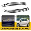 Chrome Delete Blackout Overlay for 2018-24 Toyota Camry Window Trim
