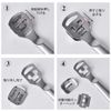 Samcos Exfoliating Sharpener, Cleaning Blade 1 Set, Stainless Steel Cutter, Heel Exfoliating, Exfoliating Care Set, Foot Eye / Exfoliating, Heel File, Beauty Foot, Includes 10 Replacement Blades