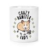 Crazy Hamster Lady Stars Makeup Brush Pencil Pot