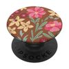 Saddle Brown Floral Flower Design PopSockets Swappable PopGrip