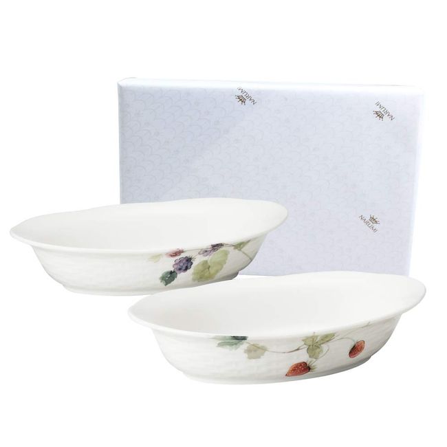 Narumi 41630-33321AZ Gratin Dish, Assorted, Lucy’s Garden, 8.7 in (22 cm)