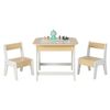 Kids Table and Chairs Set Activity Table Play Table With Double-sized Table Top