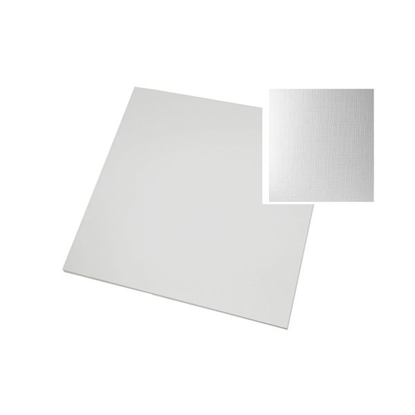 Craft UK 2355 White Linen, 12X12 Card