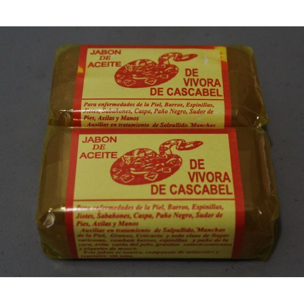 2x Jabon de Aceite de Vibora de Cascabel RattleSnake Soap Treatment Skin