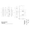 EASI-T BATHROOM LOCK 76MM RESIDENTIAL