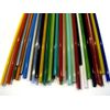 Devardi Glass 5mm Stringers 1/2 lb Sampler, COE 104 Glass Rods for Lampwork, Beadmaking
