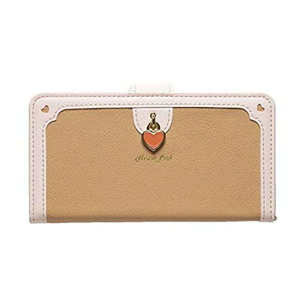 Heart Lock iPhone 8/7/6s/6 Notebook Type Smartphone Case iP7-HL03 Apricot