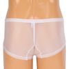 Men's Ultra Thin Stretch Fabric Low Rise Boxer Shorts White