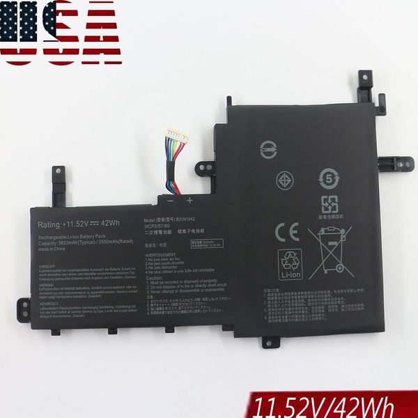 For Asus Vivobook Laptop Battery Model B31N1842 US