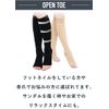 Magic Tights PRO (Open Toe) Compression Socks, Women's, Men's, Strong Pressure, Compression High Socks, Women's, Men's, Strong, Black, Beige, Open Toe: Beige