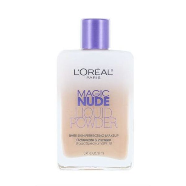 L'OREAL Magic Nude Liquid Powder Foundation W/SPF 18 Sunscreen #322 Sand Beige