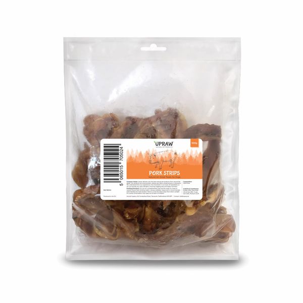 Pigs Ears Strips For Dogs, Delicious Tasting Air Dried, 500g - High in Protein Aids Muscle and Tissue Repair, Contains Collagen for Healthy Coats and Skin.