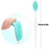10 Pieces Lip Scrub Brush Silicone Exfoliating Colorful Lip Scrubber Double-Sided Soft Lip Brush for Lip Skin Smoothing Cleaning Lip Makeup Tools