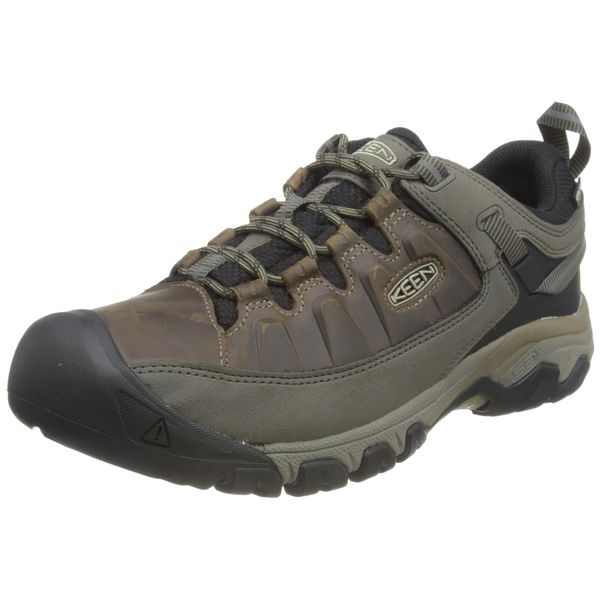 KEEN Men's Targhee 3 Low Height Waterproof Hiking Shoes, Bungee Cord/Black, 10.5