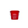 San Jamar KP196RD "Sanitizing Solution" Kleen-Pail, 6 Quart, Plastic, Red