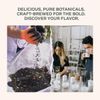 Rishi Tea Black Lemon Sparkling Botanicals Sparkling Water - Organic, Unsweetened, Zero Added Sugar, Caffeinated, Craft-Brewed From Real Plants - 12 oz (Pack of 12)