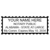 Hubco Printer 40 Self Inking Notary Stamp - Alabama (Green Case)