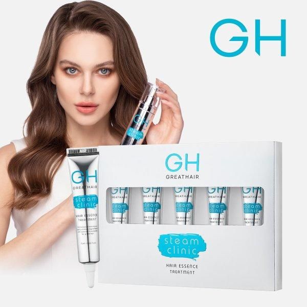 [Shinsegae Live Shopping] Great Hair Steam Clinic Hair Essence Treatment 1 BOX (15ml x 5)