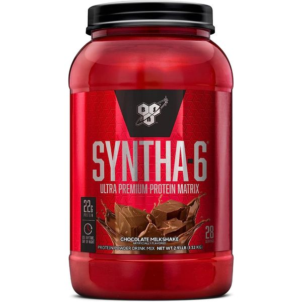 BSN Protein WPI SYNTHA-6 Micellar Casein Whey Powder Isolate Milk Vanilla Ice Cream 48 Servings May Vary, [02] Cookies and Cream, [01] 2.91 lbs (1 pack)