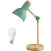 Makilight Desk Light, LED Light, 3 Levels, Table Lamp, Book Light, Eye-friendly, Tabletop Light, 12W LED Bulb Included, E27 ABS Base, Button Switch, Angle Adjustable, Easy Operation, Work, Study,