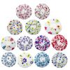 LJY 13 Pieces Assorted Shower Caps Elastic Waterproof Plastic Bathing Salon Hair Cap Lady Salon Hat