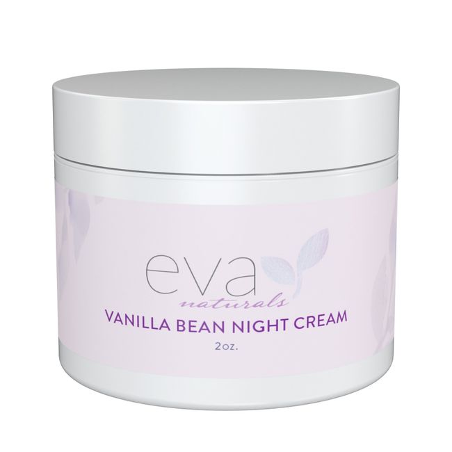 Eva Naturals Night Repair Cream - Soothing Green Tea & Vitamin E Face Night Cream For Smoother, Softer Skin While Reducing Wrinkles and Fine lines - Versatile Moisturizer For All Skin Types - 2 Oz