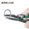 ENGINEER Engineer Snap Ring Pliers for Holes, C-Shape, Round/Bevel, PZ-18, Green, Applicable Range: #10-25