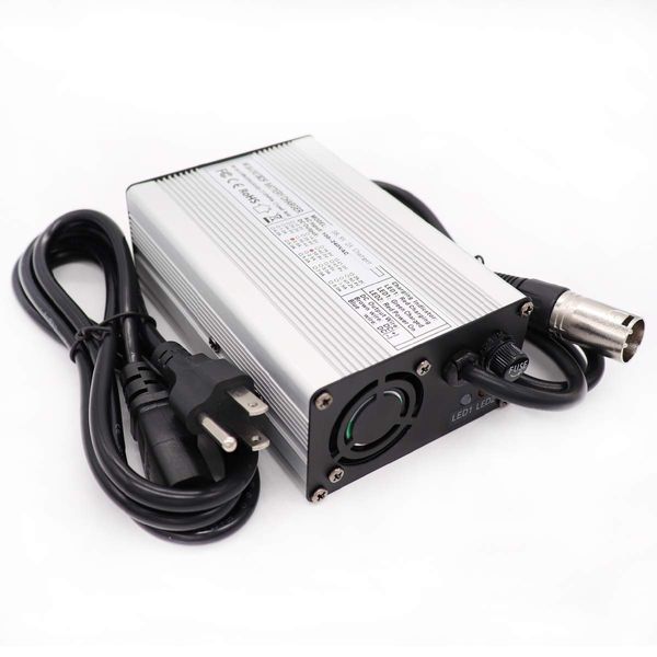 54.6V 3A Charger 54.6V 3 Amp Lithium Battery Charger for 13S 48V Li-ion Battery Charger Pack Smart Charger