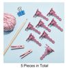 5PCS Knitting Machine Tensioners, Knitting Machine Adapter Plastic Knitting Machine Tension Fork Replacement Tension Guide for Knitting Machine