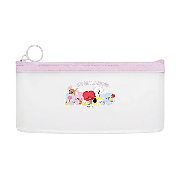 Kamiojapan BT21 Clear Flat Pen Case, Chibi