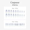 DASHING DIVA Magic Press Breath Nail Tips, 30 Tips, Magic Press Bless 30 Tips