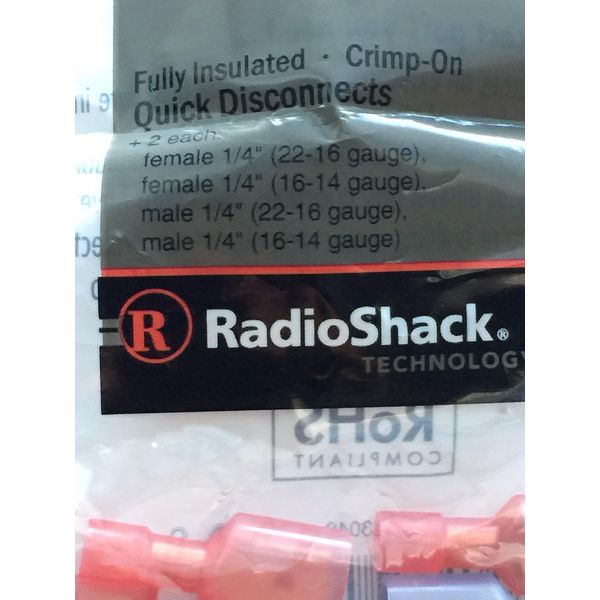 RadioShack Male/Female Insulated Quick-Disconnects (8-Pack)