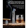 XIFEI Cigar Lighter, Cigar Puncher, Cigar Draw Enhancer, Cigar Stand, All-in-one Lighter (Gun ash)