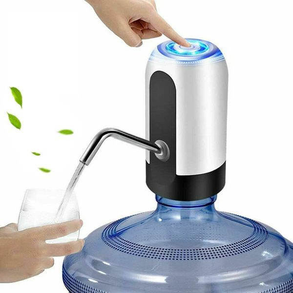 Electric Drinking Water Bottle Pump, USB Charging Automatic Drinking Water Dispenser, 5 Gallon Water Pump Dispenser, Portable Water Jug Pump for Universal 2-5 Gallon Bottle, for Home, Office, Travel