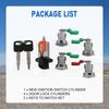 Ignition Cylinder & 4 Door Lock Set Fit Ford Econoline Van E350 E250 E150 703369