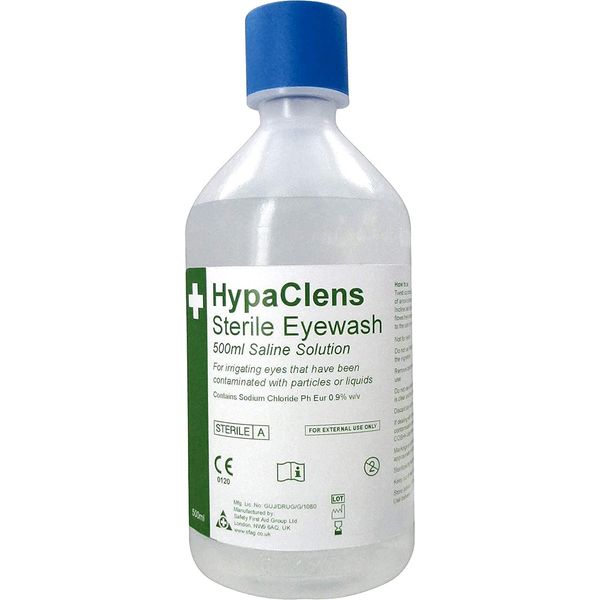 HypaClens Emergency Sterile Eye Wash Bottle (500ml)