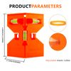 JYK Magnetic Composite Post Level 2PCS,Elastic Loop, 3 Vials for Easy Plumb & Level, Hands-Free Operation