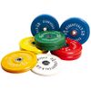 BalanceFrom Color Coded Olympic Bumper Plate Weight Plate with Steel Hub, 10LB Single