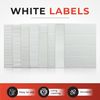 Pack of 1200 White 6x50mm Rectangular Labels - Adhesive Stickers