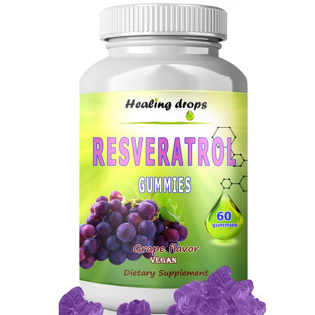 Resveratrol Gummies - Antioxidant Anti Aging Anti Inflammatory - Immune Support