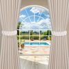 Niuoppy 4Pcs Bendable Curtain Tiebacks, Cotton-White