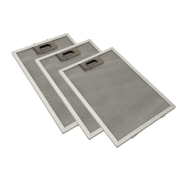 Range Hood Grease Filter Three Pack Compatible with GE Model Numbers UVW8301SL1SS, UVW8301SL2SS