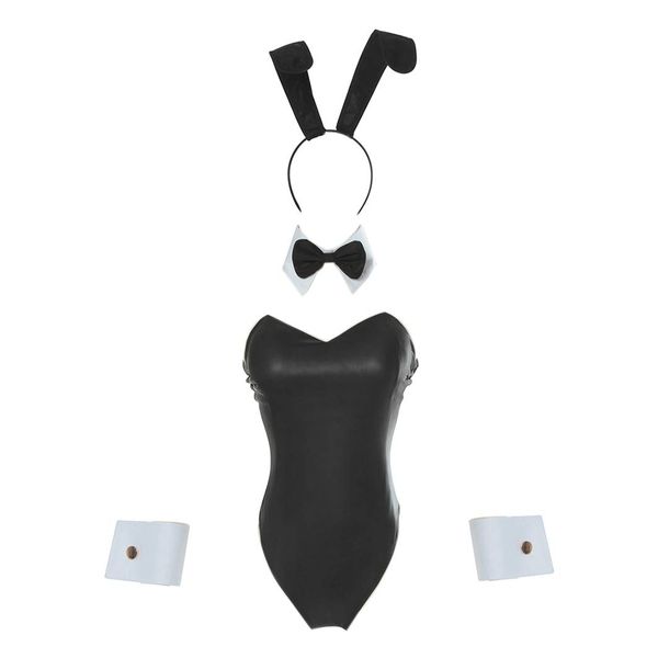 CR ROLECOS Bunny Costume Women Bunny Girl Senpai Cosplay One Piece Bodysuit Suit Sakurajima Mai Outfit Halloween S