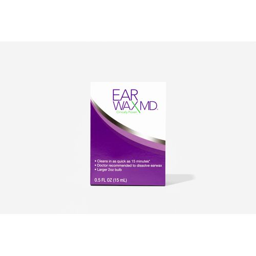 EARWAX MD KIT, Ear Wax Removal Kit and Ear Cleaning Tool, Includes Ear Wax Dissolving Drops and Rinsing Bulb