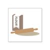 CafePress Rolling Pin & Flour Sticker Square Bumper Sticker Car Decal