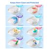 JMU Retainer Case, Pink Press-to-Open Retainer Case, Orthodontic Dental Mouthguard Container Denture Case