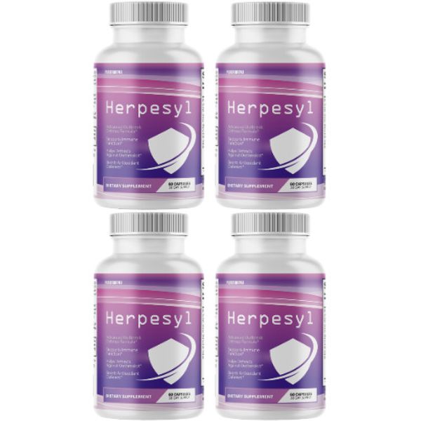 Herpesyl Advanced Defense Formula Dietary Supplement - 4 Bottles